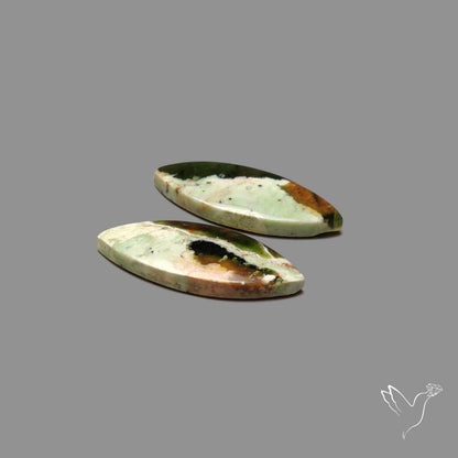 Chrome Chalcedony Pair