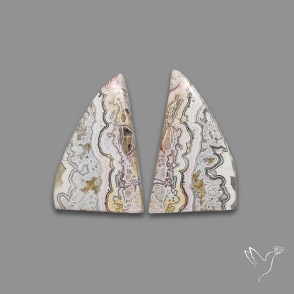 Crazylace Agates Pair