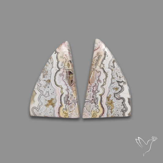 Crazylace Agates Pair