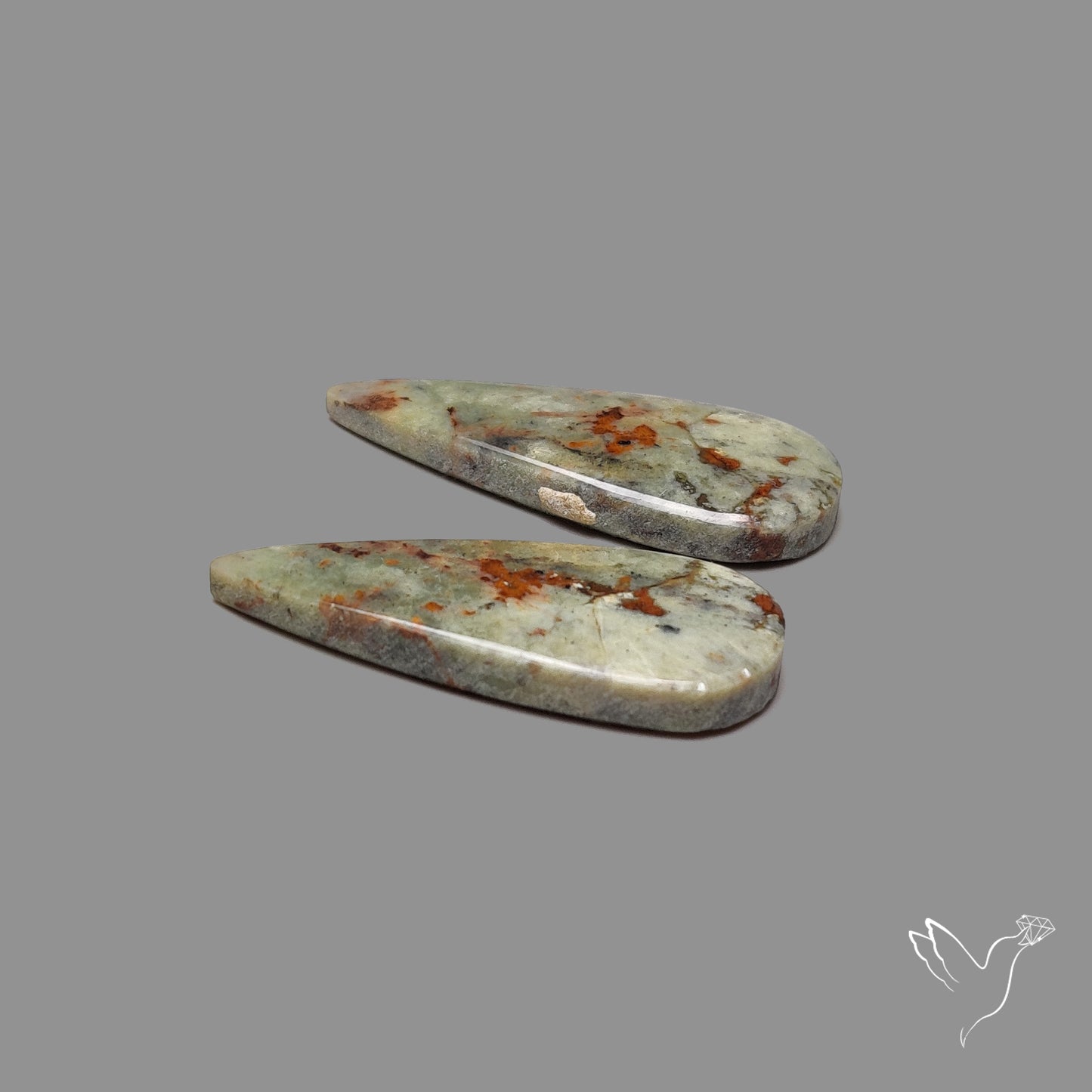 Mariposite Gemstone Pair