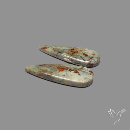 Mariposite Gemstone Pair