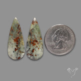 Mariposite Gemstone Pair