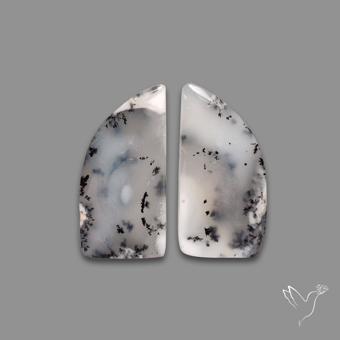 Dendritic Opals Pair