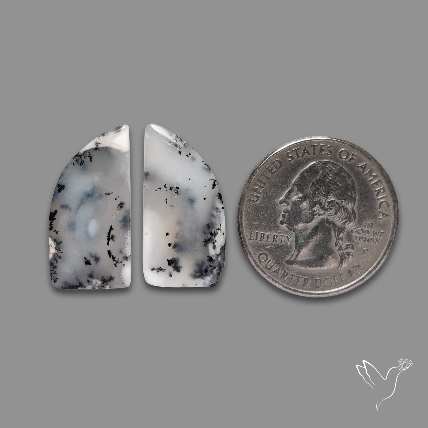 Dendritic Opals Pair