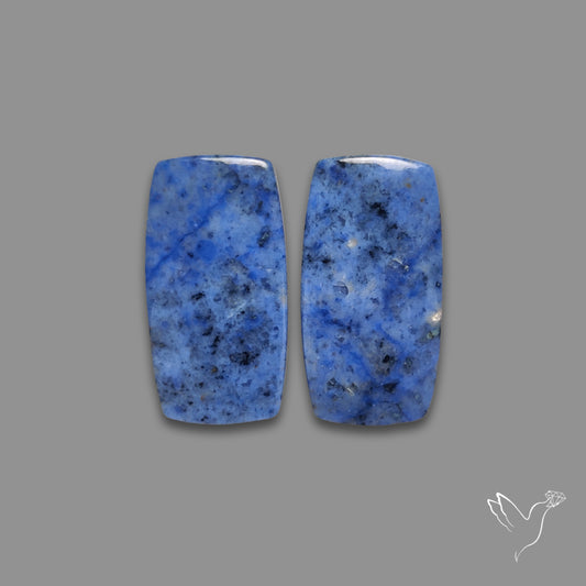 Blue Dumortierite Pair
