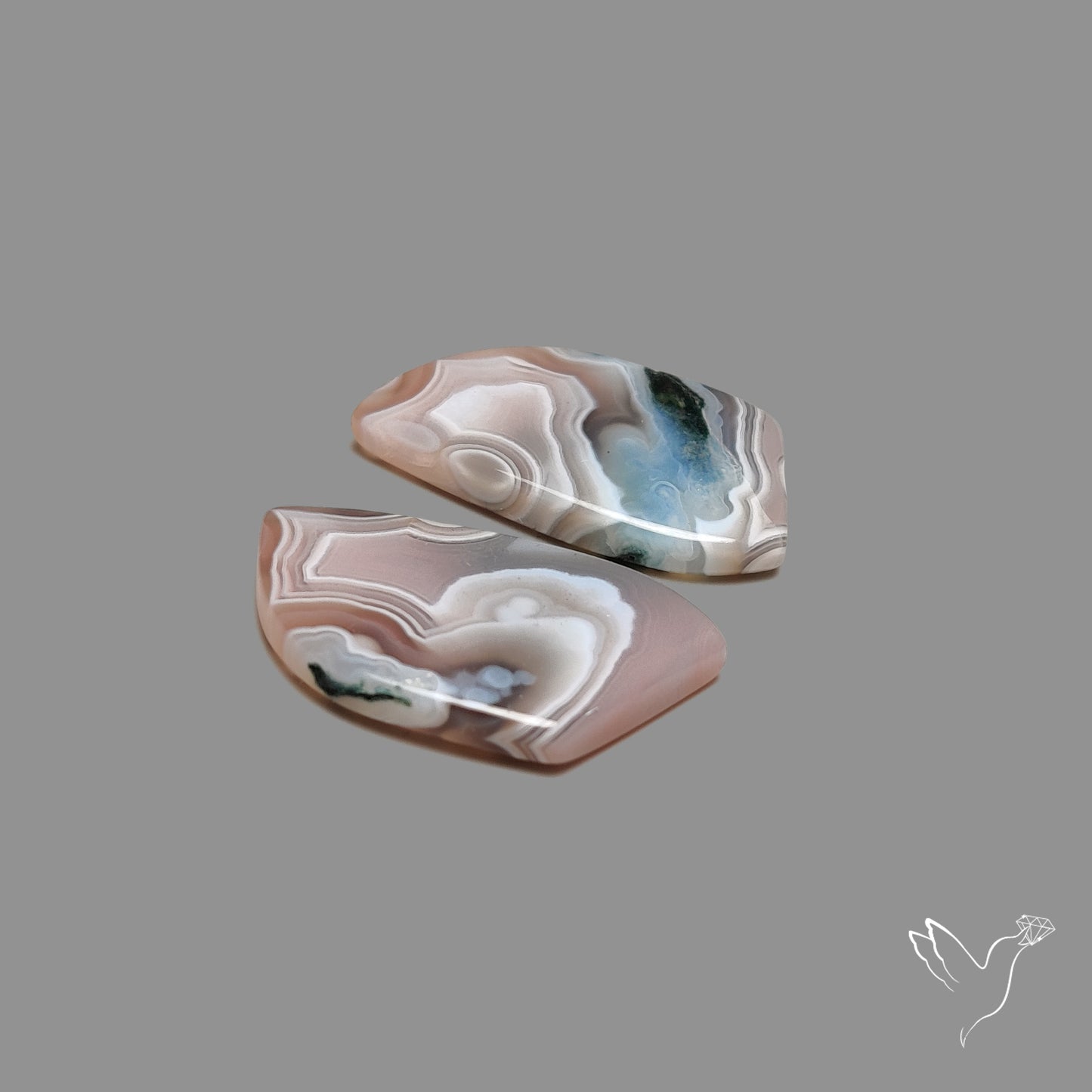 Botswana Agate Pair