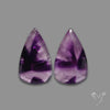 Trapiche Amethyst Pair