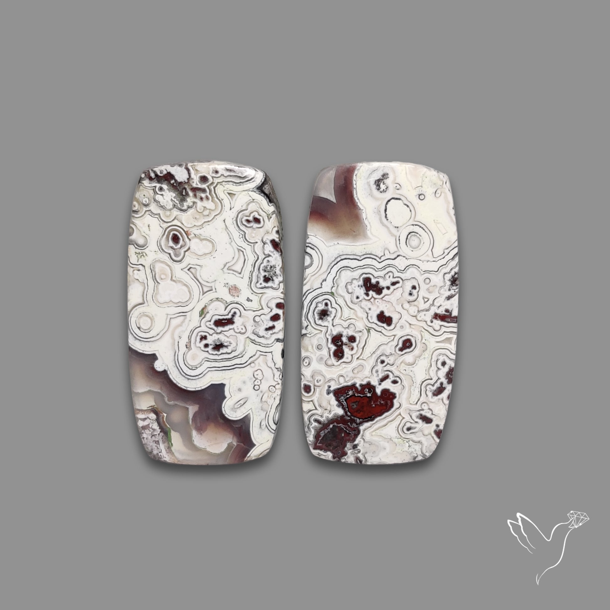 Crazylace Agates Pair
