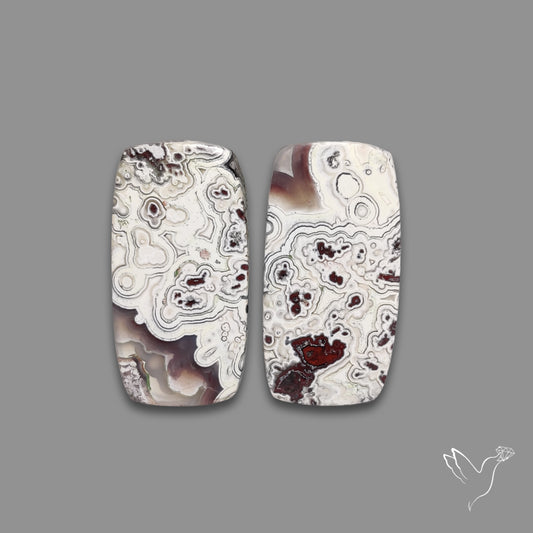 Crazylace Agates Pair