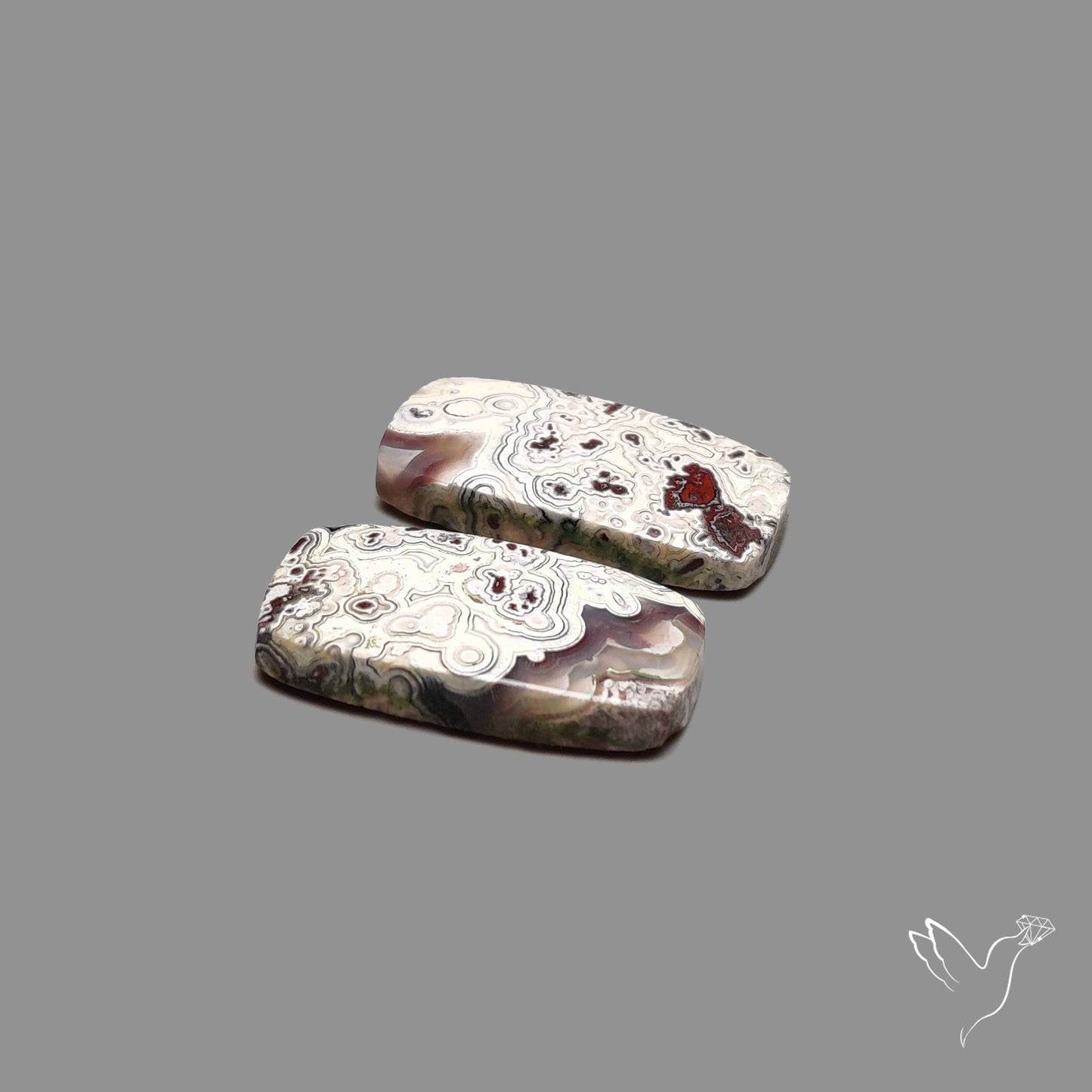 Crazylace Agates Pair