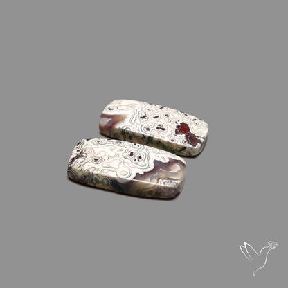 Crazylace Agates Pair