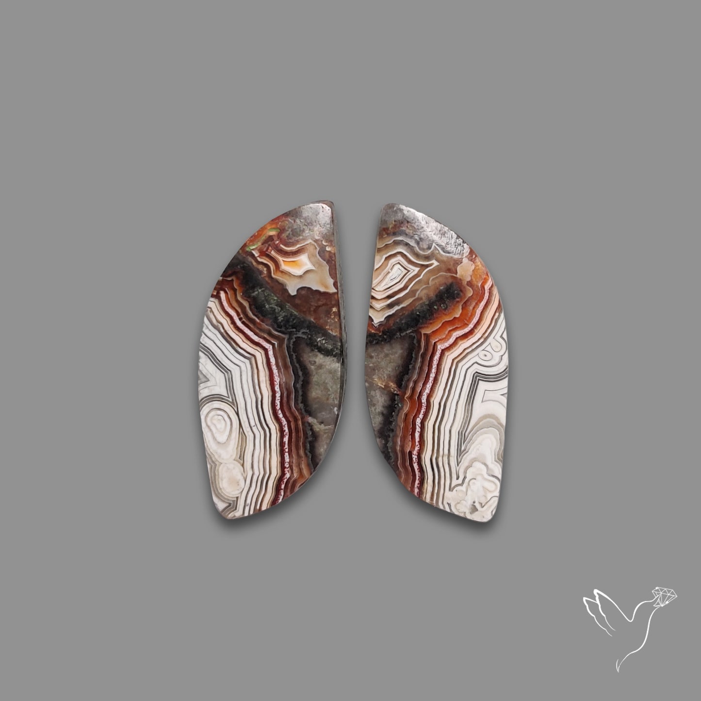 Crazylace Agates Pair