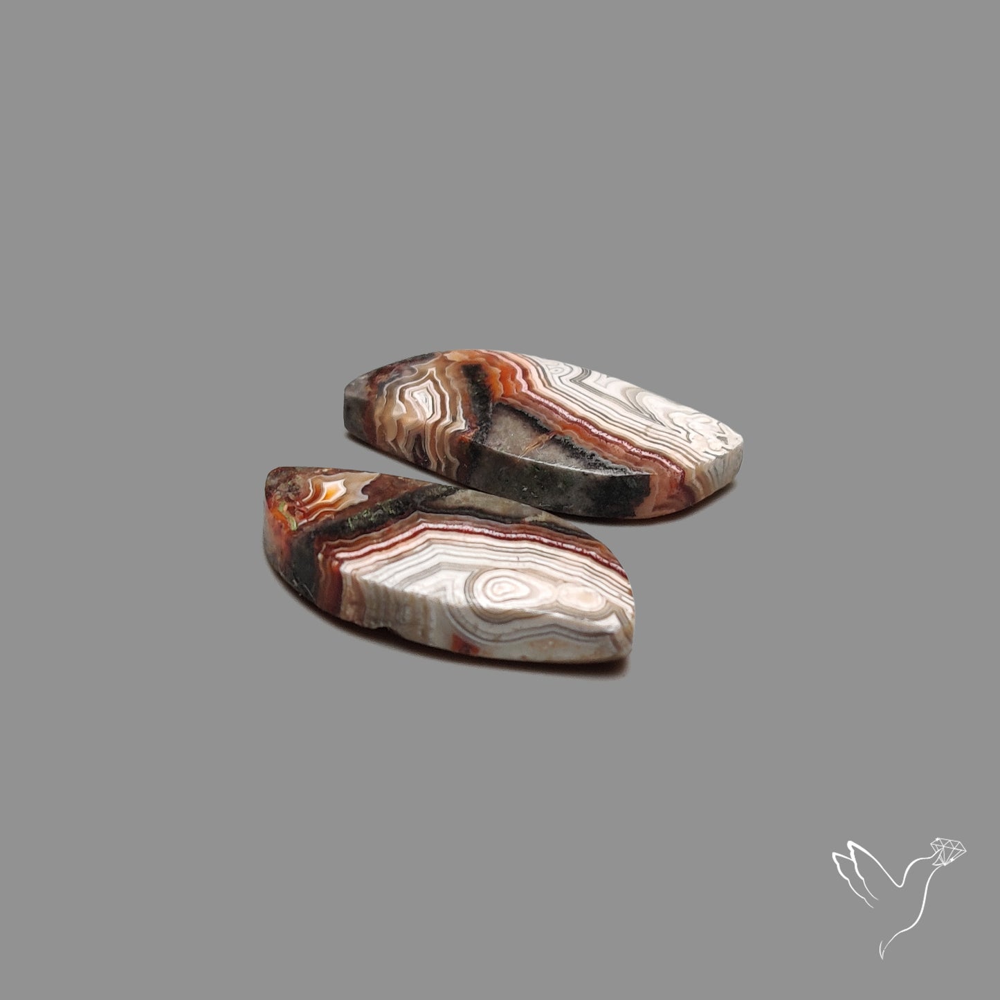 Crazylace Agates Pair