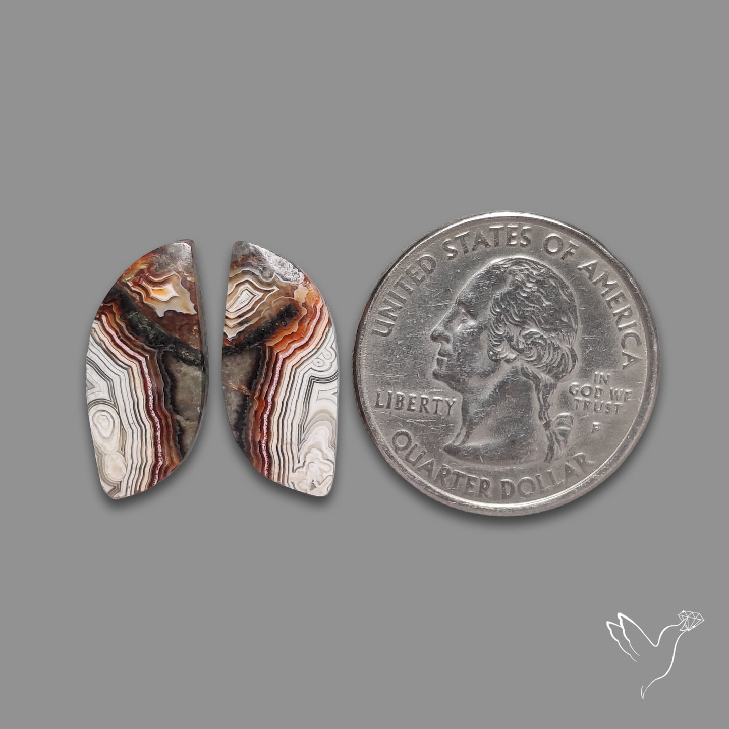 Crazylace Agates Pair