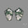 Step Cut Moss Agate Doublets Pair with Quartz