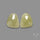 Rose Cut Yellow Sapphire Pair