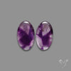 Trapiche Amethyst Pair