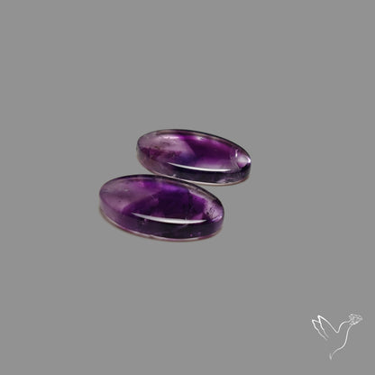 Trapiche Amethyst Pair