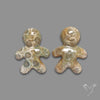 Fossil Coral Gingerbread Boy Carving Pair