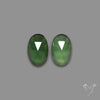 Rose Cut Gemmy Serpentine Pair