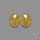 Rose Cut Yellow Sapphire Pair