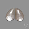 Rose Cut Grey Moonstone Pair