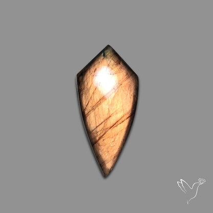 Labradorite Cabochon Rare Natural Orange Sheen
