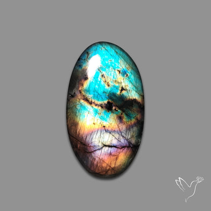 Rainbow Spectrolite Cabochon