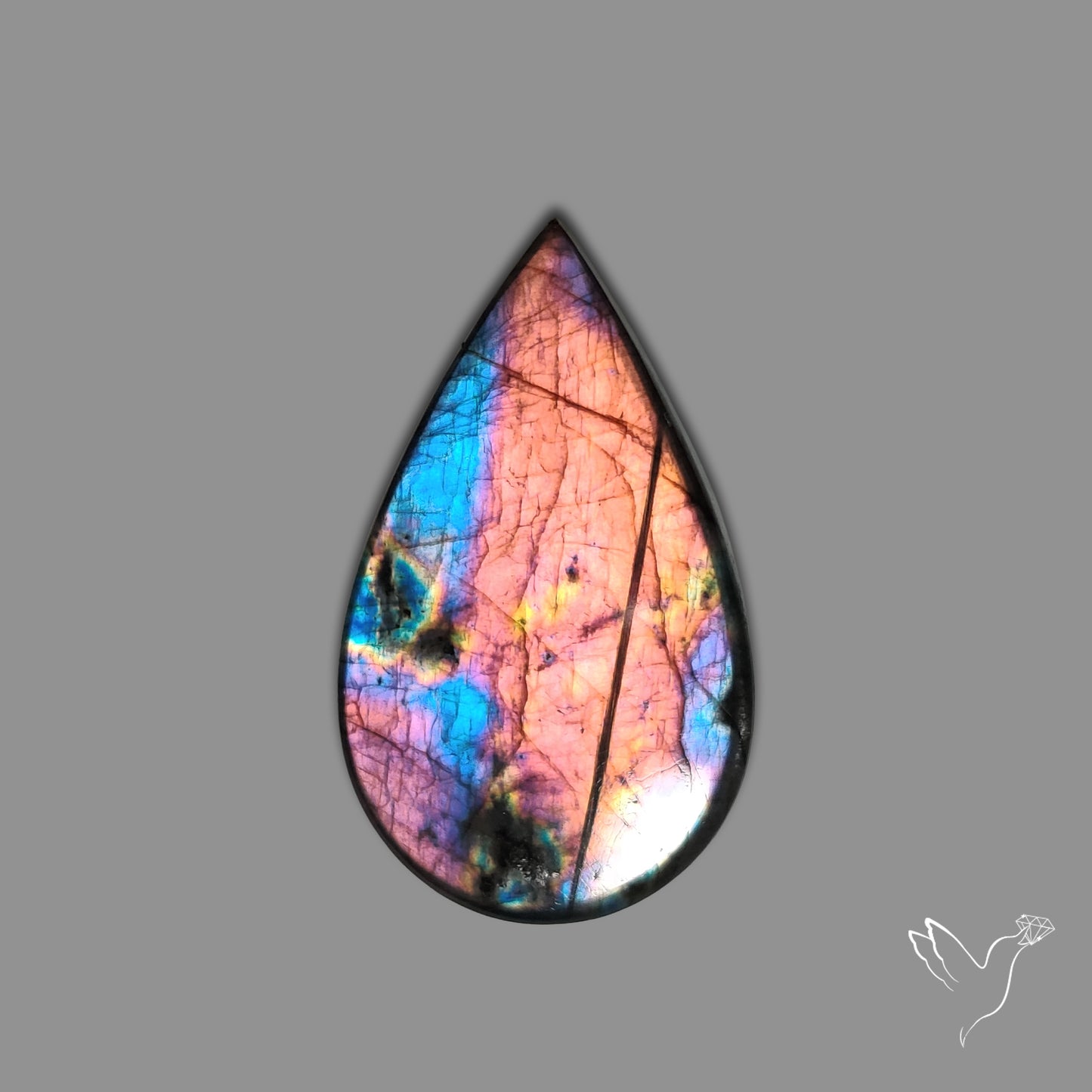 Rainbow Spectrolite Cabochon