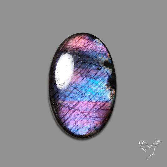 Deep Purple Spectrolite Cabochon