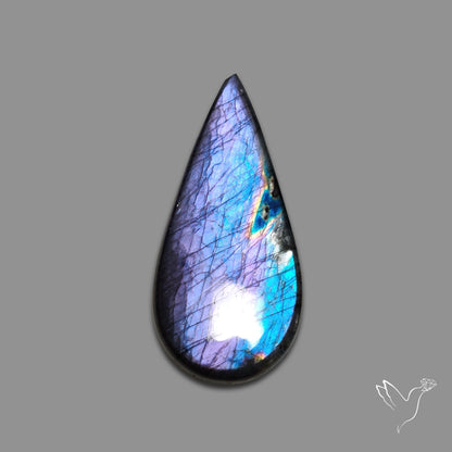 Deep Purple Spectrolite Cabochon