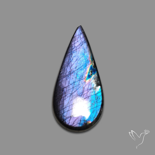 Deep Purple Spectrolite Cabochon