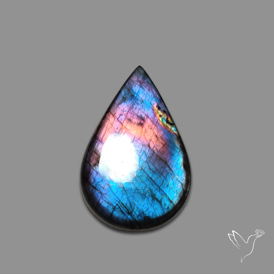 Deep Purple Spectrolite Cabochon