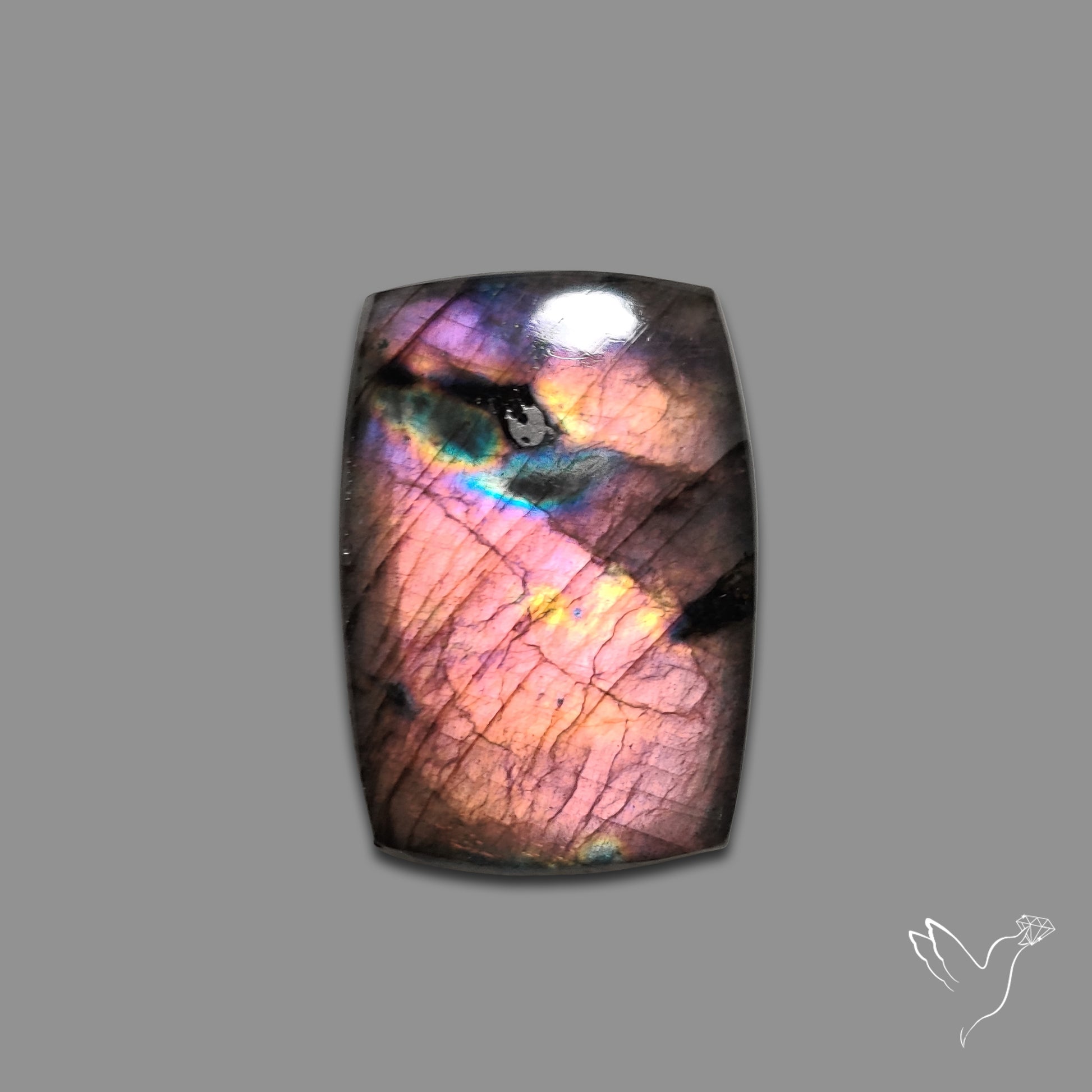 Rainbow Spectrolite Cabochon