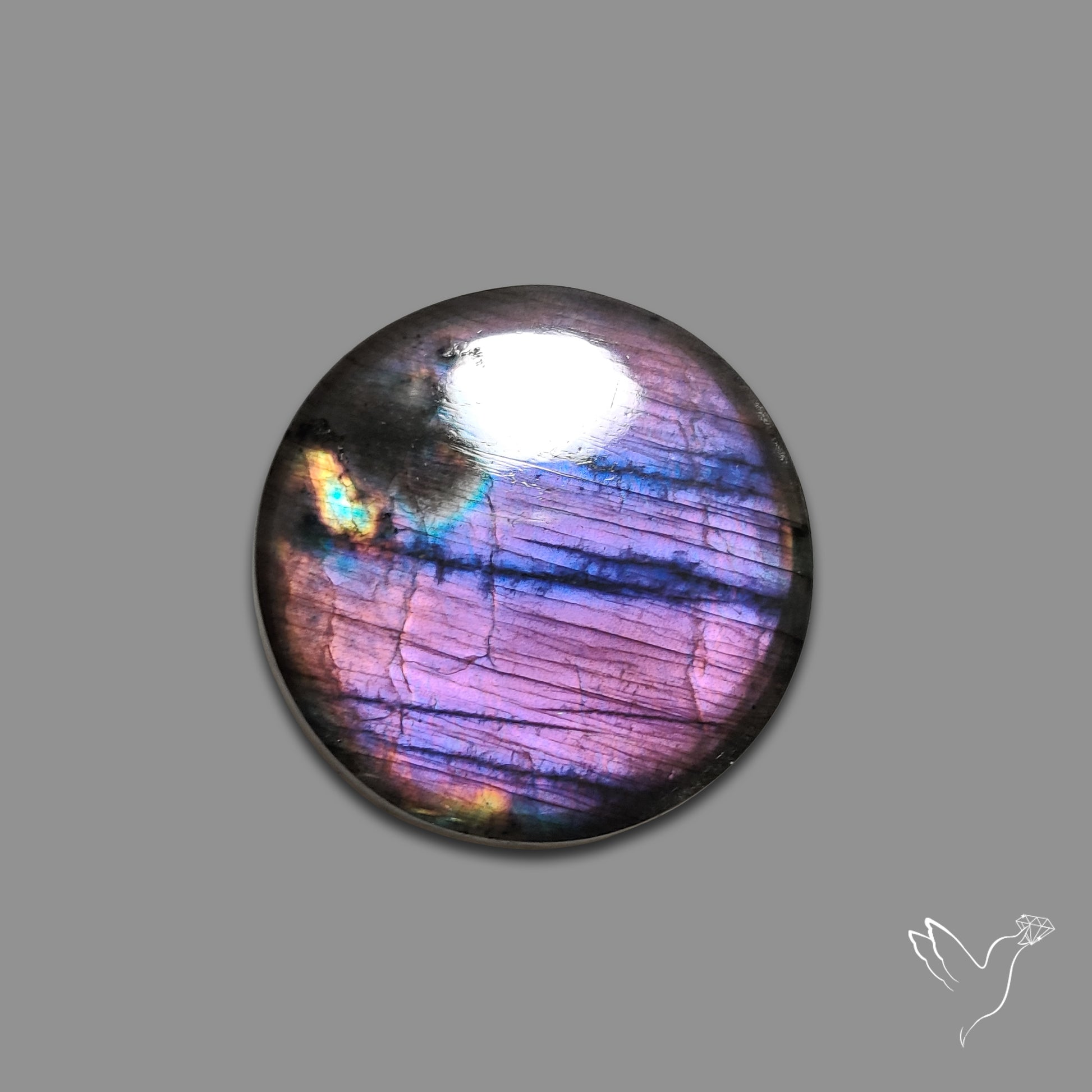 Purple Spectrolite Cabochon