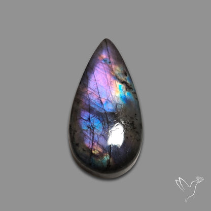 Purple Spectrolite Cabochon