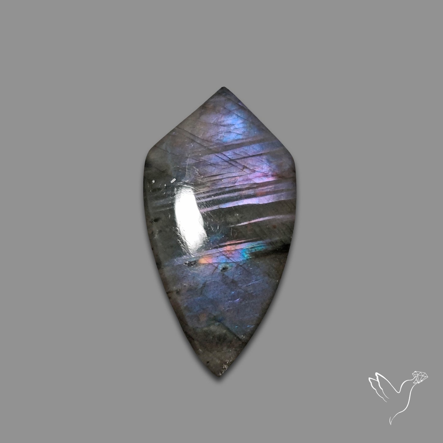 Purple Spectrolite Cabochon