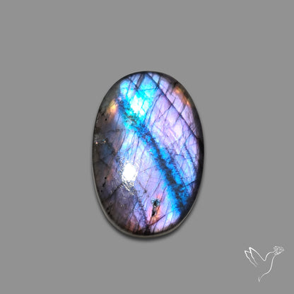 Purple Spectrolite Cabochon