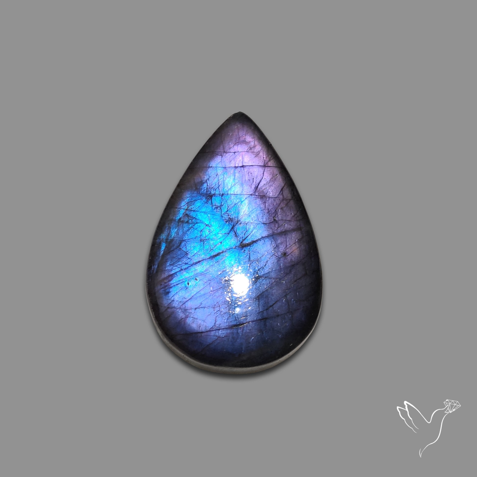Purple Spectrolite Cabochon