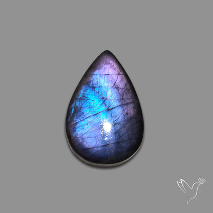 Purple Spectrolite Cabochon