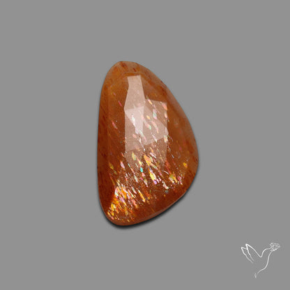 Rose Cut Meteor Shower Sunstone Rainbow Sheen