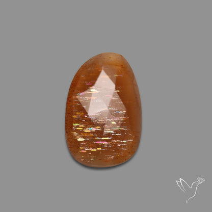 Rose Cut Meteor Shower Sunstone Rainbow Sheen