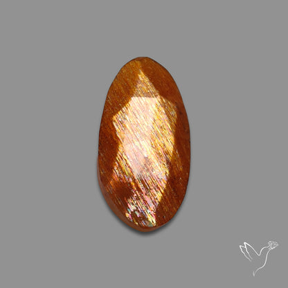 Rose Cut Meteor Shower Sunstone Rainbow Sheen