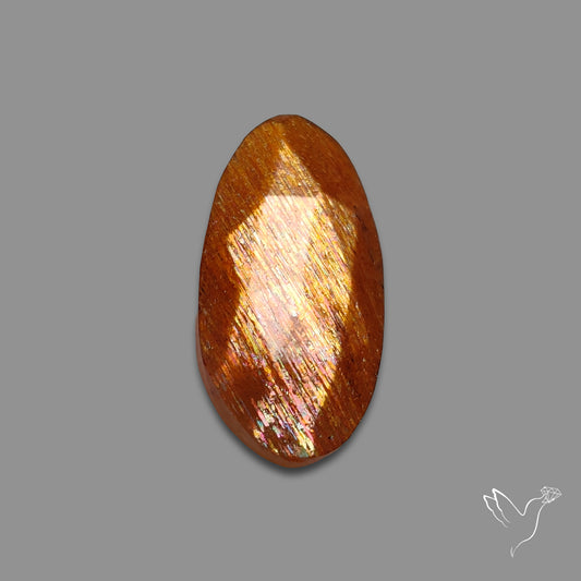 Rose Cut Meteor Shower Sunstone Rainbow Sheen