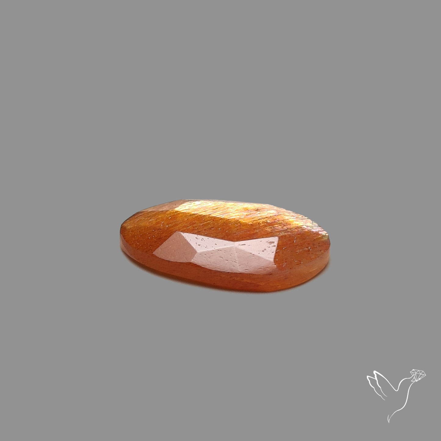 Rose Cut Meteor Shower Sunstone Rainbow Sheen