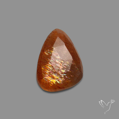 Rose Cut Meteor Shower Sunstone Rainbow Sheen