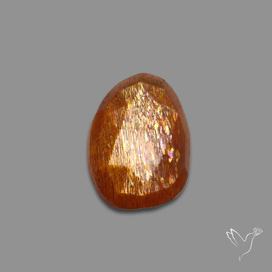 Rose Cut Meteor Shower Sunstone Rainbow Sheen