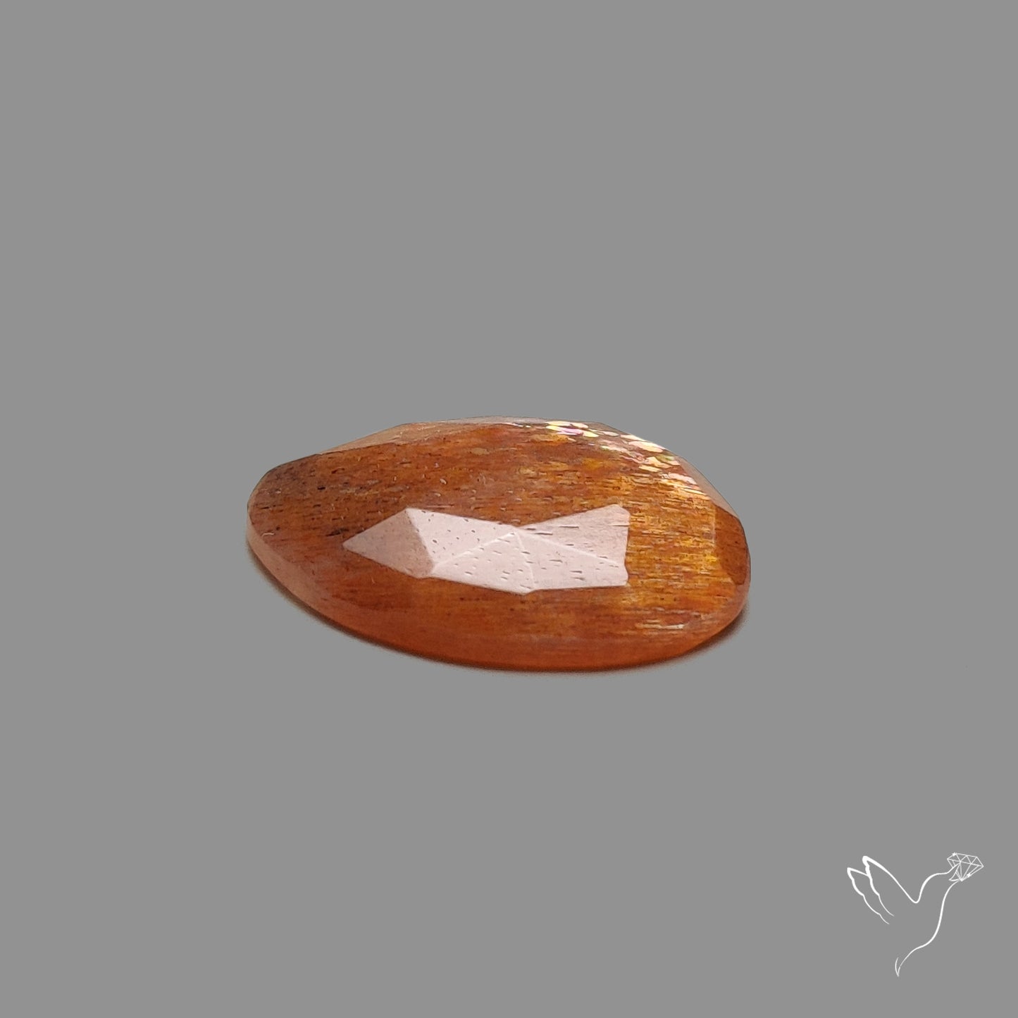 Rose Cut Meteor Shower Sunstone Rainbow Sheen