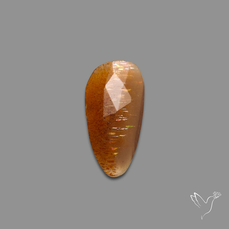 Rose Cut Meteor Shower Sunstone Rainbow Sheen