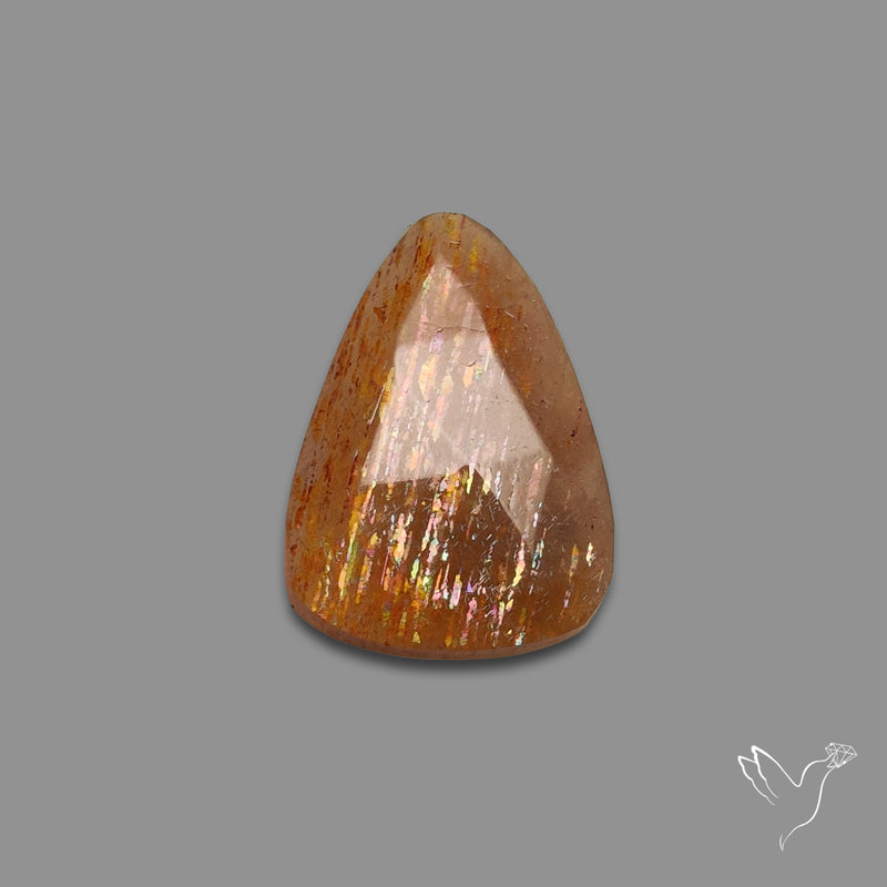 Rose Cut Meteor Shower Sunstone Rainbow Sheen
